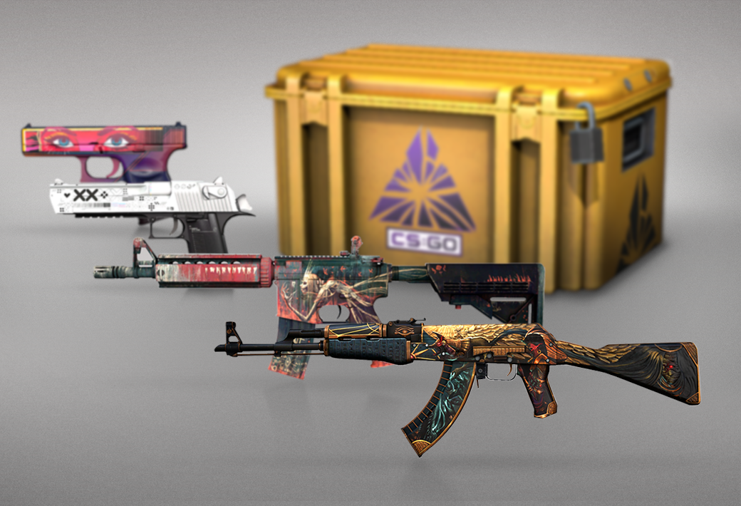 The different types of boxes and skins